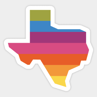 Stripey Texas Sticker